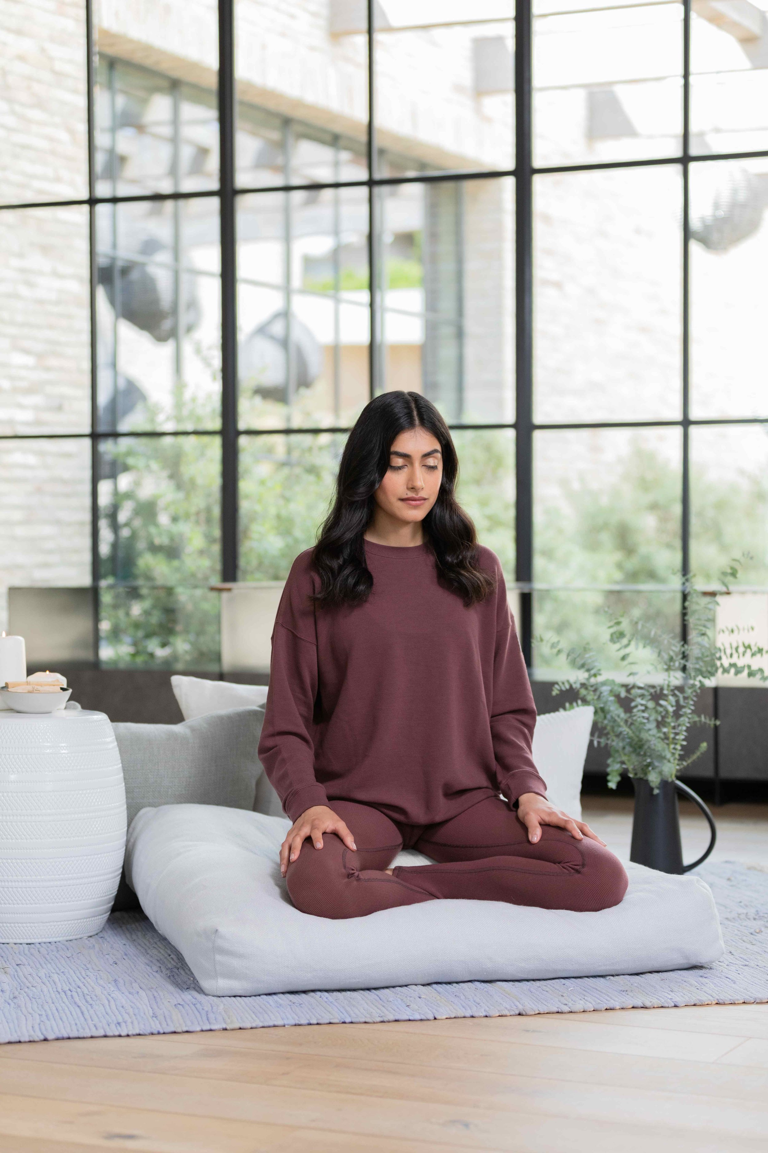 Kirat Randhawa meditating