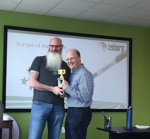 Congratulations to Thomas, our Sharpie of the month! ✨ Thank you for your dedication, leadership, and contributions to our team!