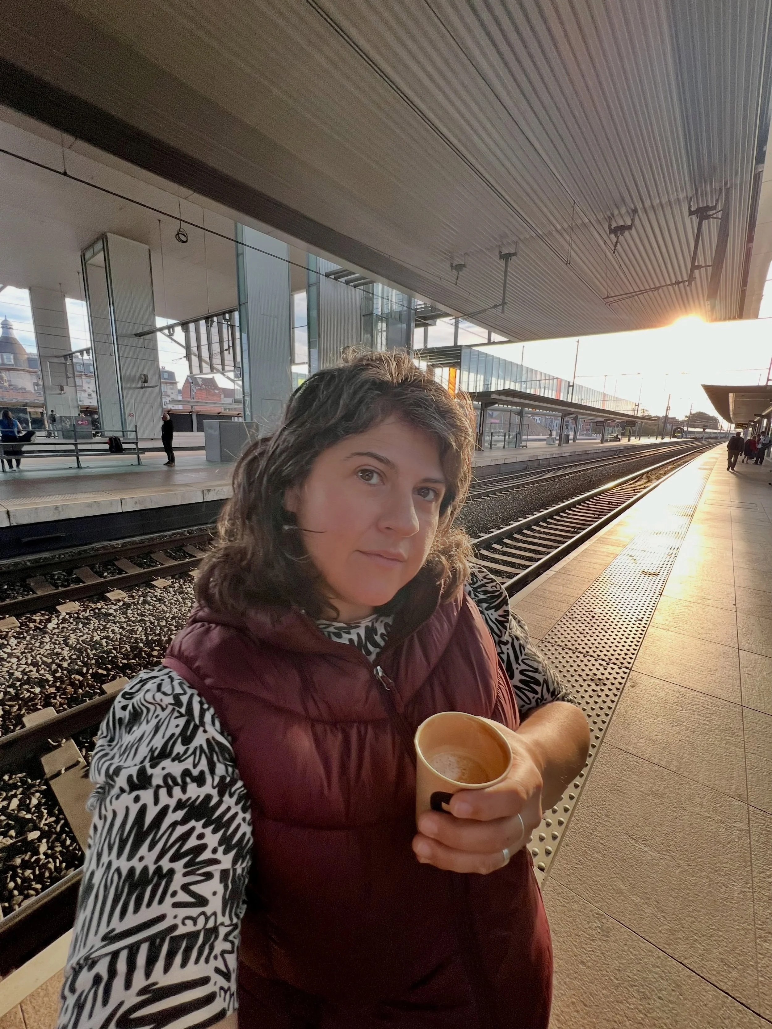 Morning train, good light, and a flat white. ☕ less than 24 hours until &lsquo;Tied in a Knot&rsquo; is officially out. Link in bio if you want to be the first to hear it at midnight!