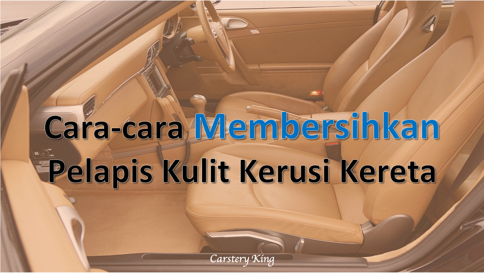 Abah kata, “duduk di rumah, jangan ke mana-mana”. Kita duduk di rumah, cuci dalaman kereta.  [MALAY]