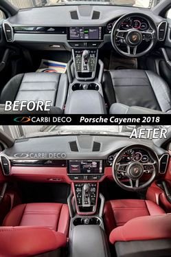 Cayenne 2018 Maroon Interior Conversion
