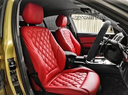 320i (F30) Leather Seats Custom Design VIP Red
