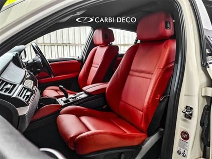 BMW X6 (E71) Leather Seats Original Design Red
