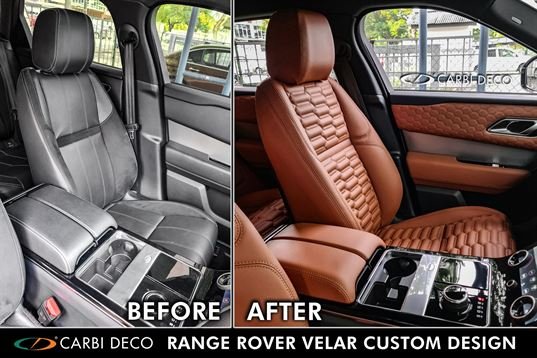 Range Rover Velar Leather Seats Custom Design S.VIP Brown