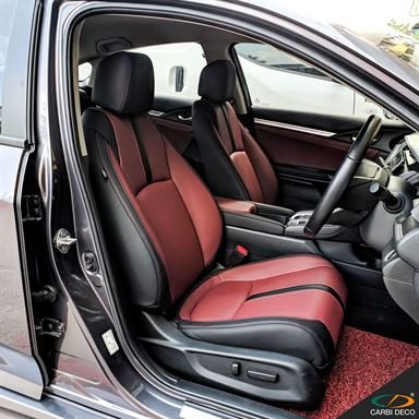 Honda Civic FC Leather Seats Maroon Black 2016