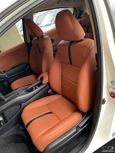 Honda HRV Leather Seats Custom Design Brown 2015