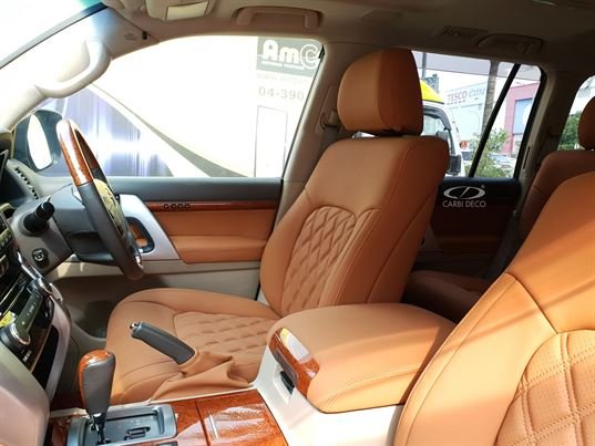 Toyota Land Cruiser Leather Seats Custom Design VIP Brown