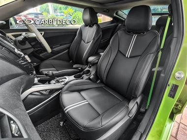 Hyundai Veloster Leather Seats 2014 Custom Design Black