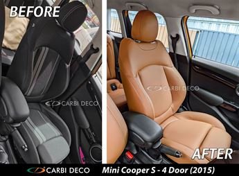 Mini Cooper S Leather Seats (4 Doors) Original Design Brown
