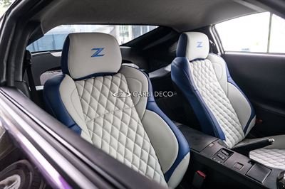 Nissan Fairlady Leather Seats 350Z Custom Design VIP White Blue