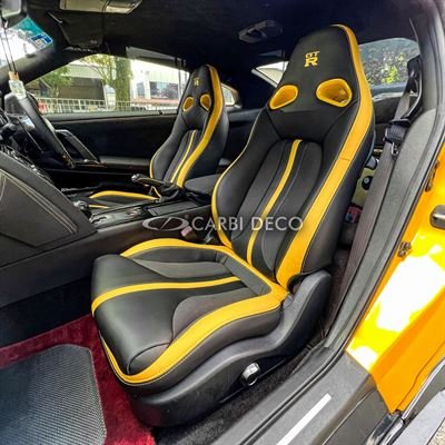 Nissan GTR R35 Leather Seats Custom Design Striped 