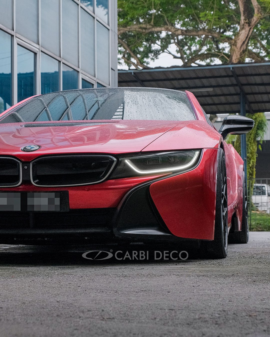 BMW i8 New Full Interior Leather in White — CARBI DECO