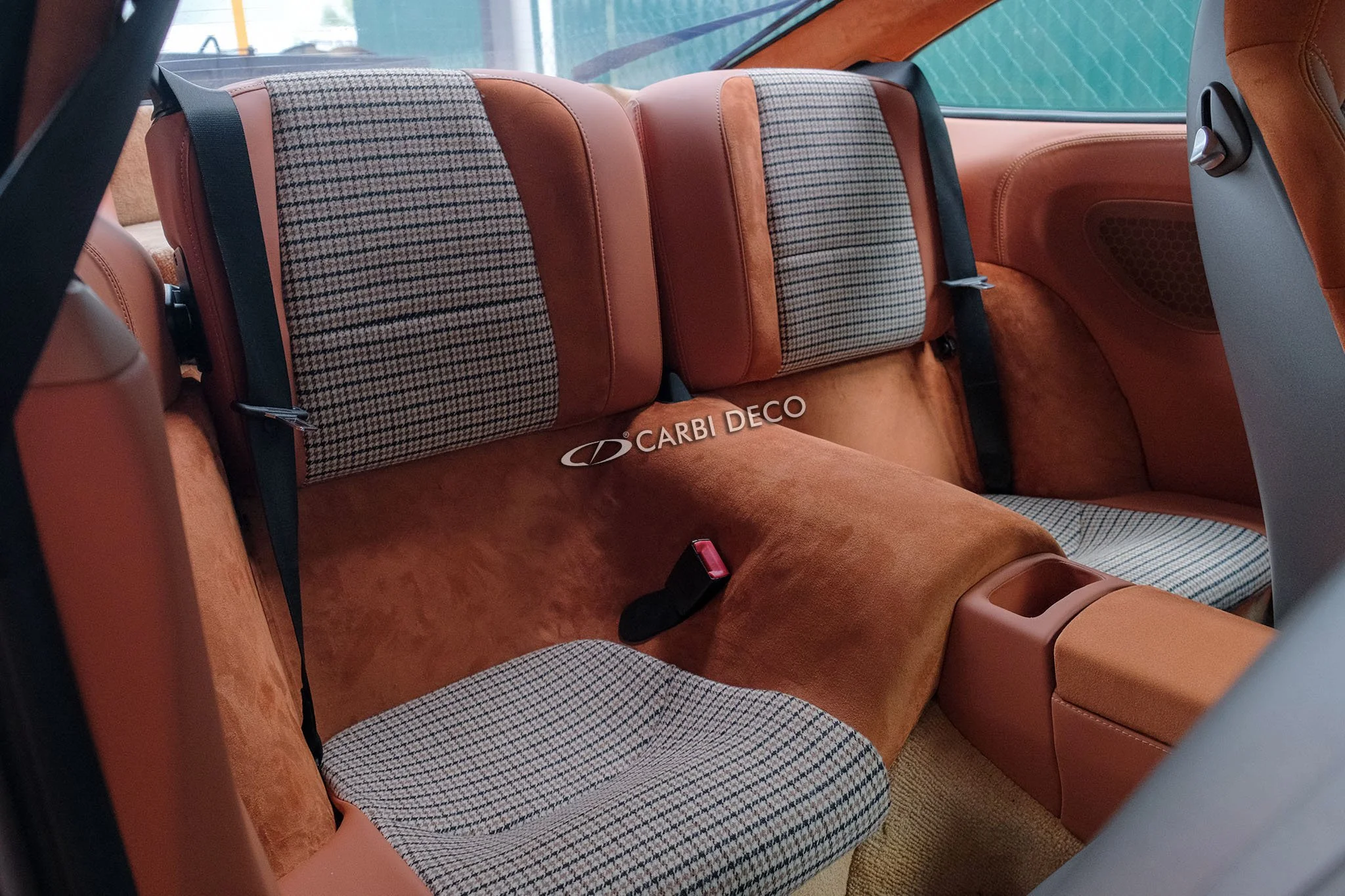 Porsche 911 997 Heritage Style Custom Brown Interior — CARBI DECO
