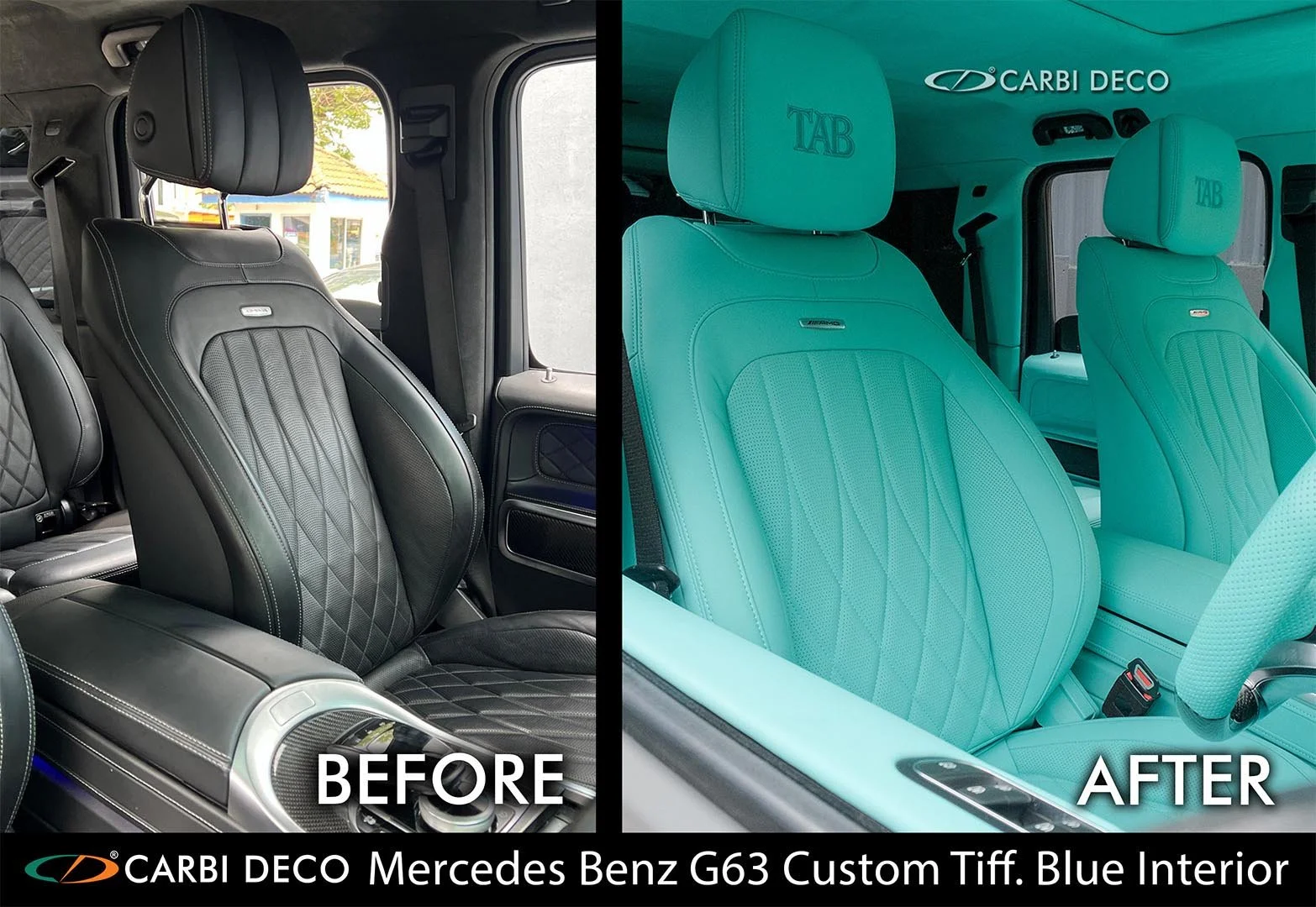 Mercedes Benz G63 Tiffany Blue Full Custom Interior (17).jpg