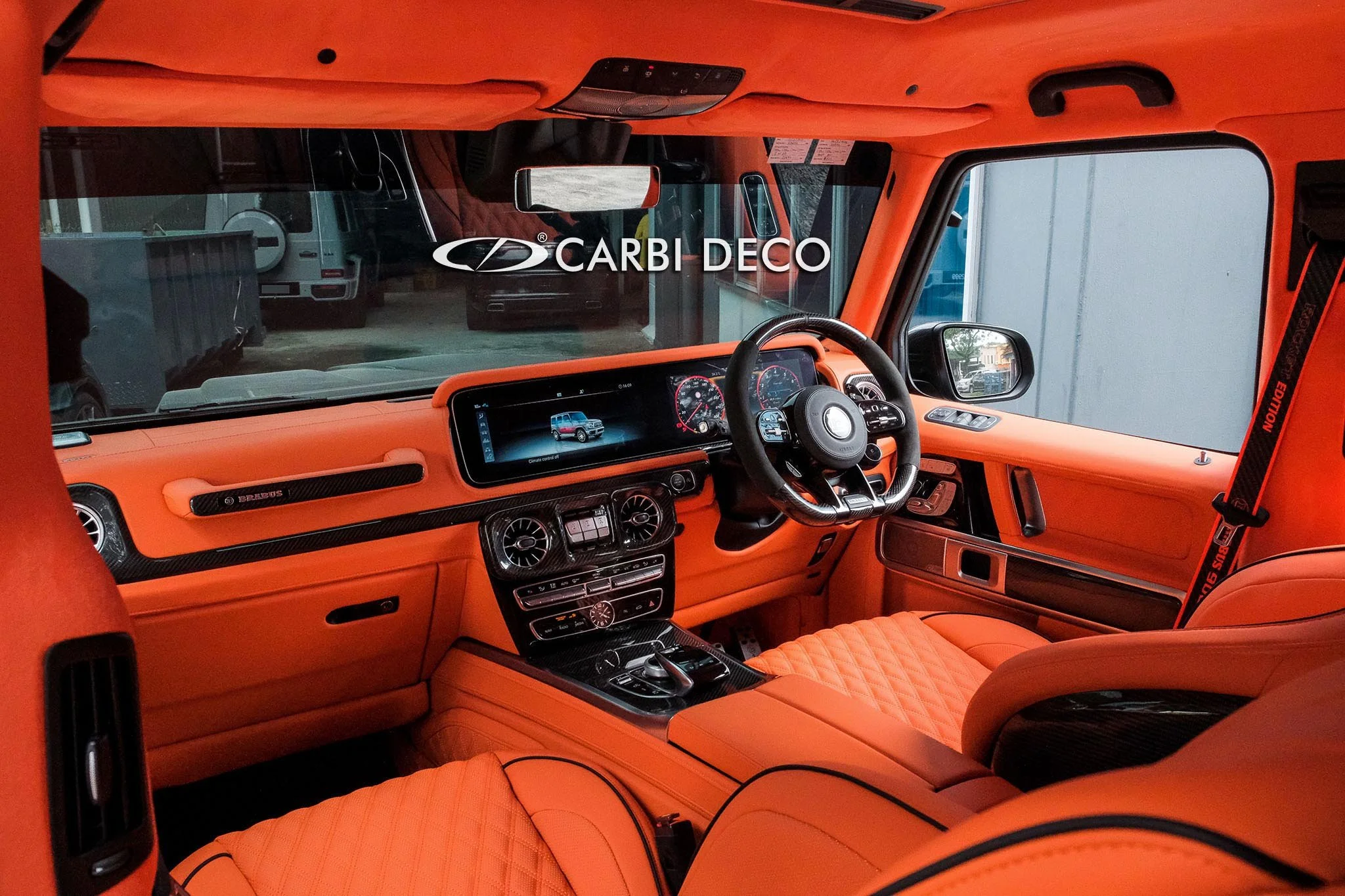 Mercedes Benz G63 G Wagon Custom Orange Interior (2).jpg