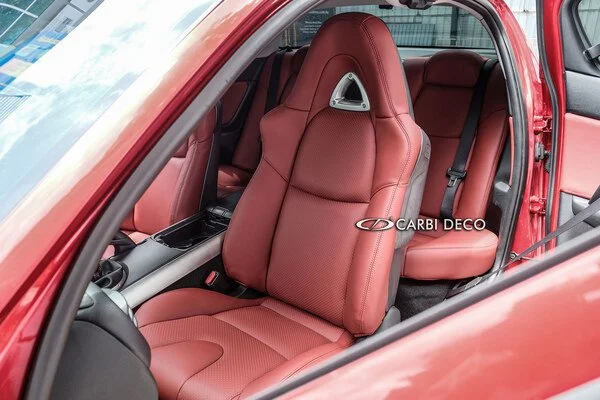 Mazda RX-8 Maroon Leather Seats Upholstery