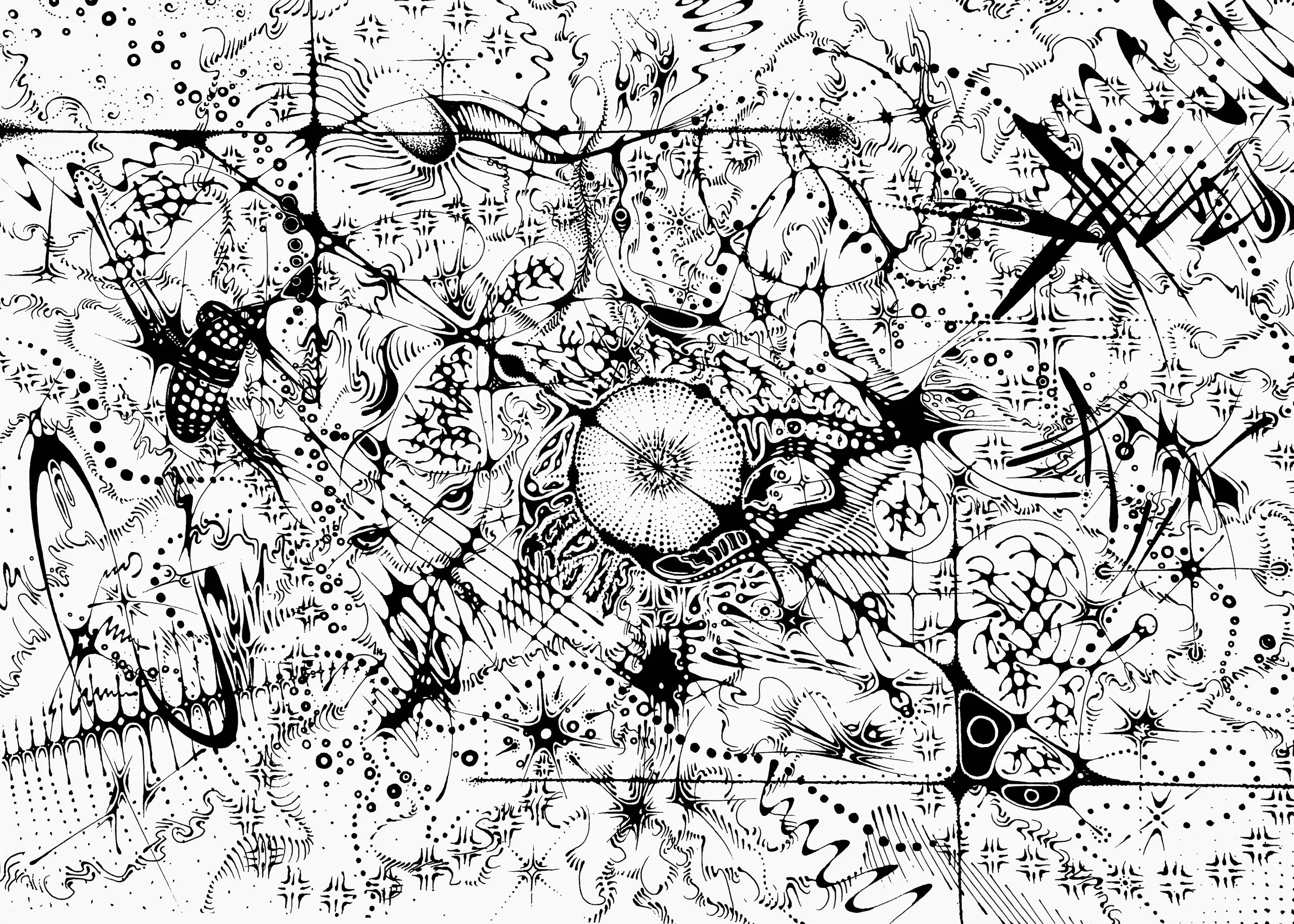 Microbe - Ink on Paper