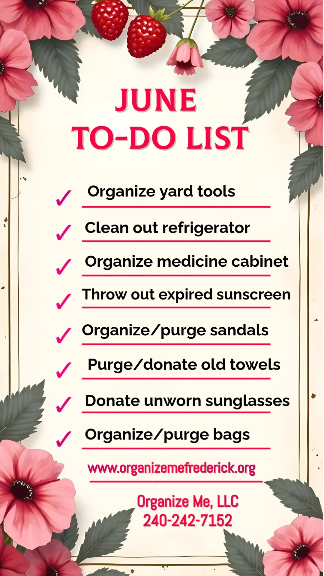 June to-do list