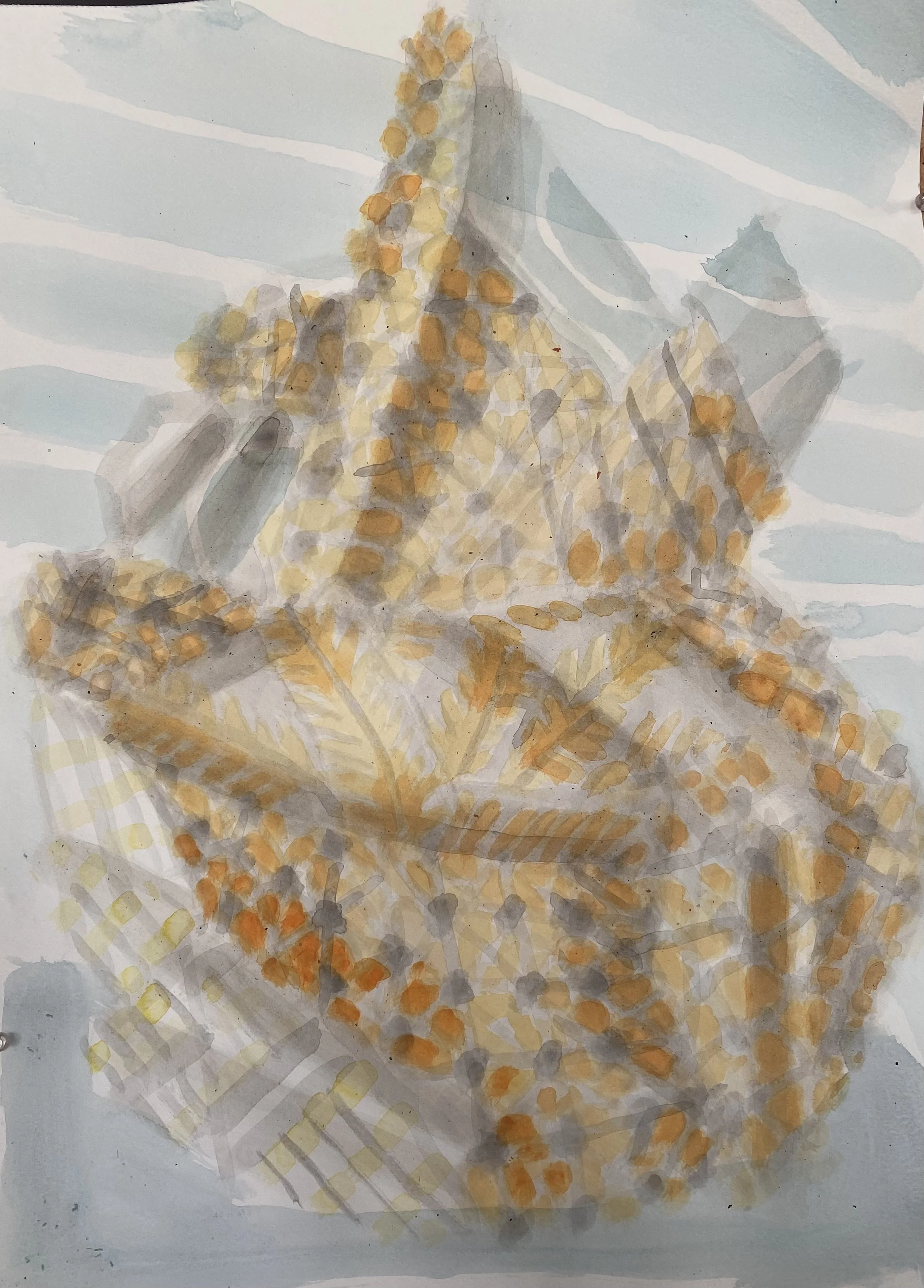  24 × 18 inches  Acrylic on Watercolor Paper  2025 