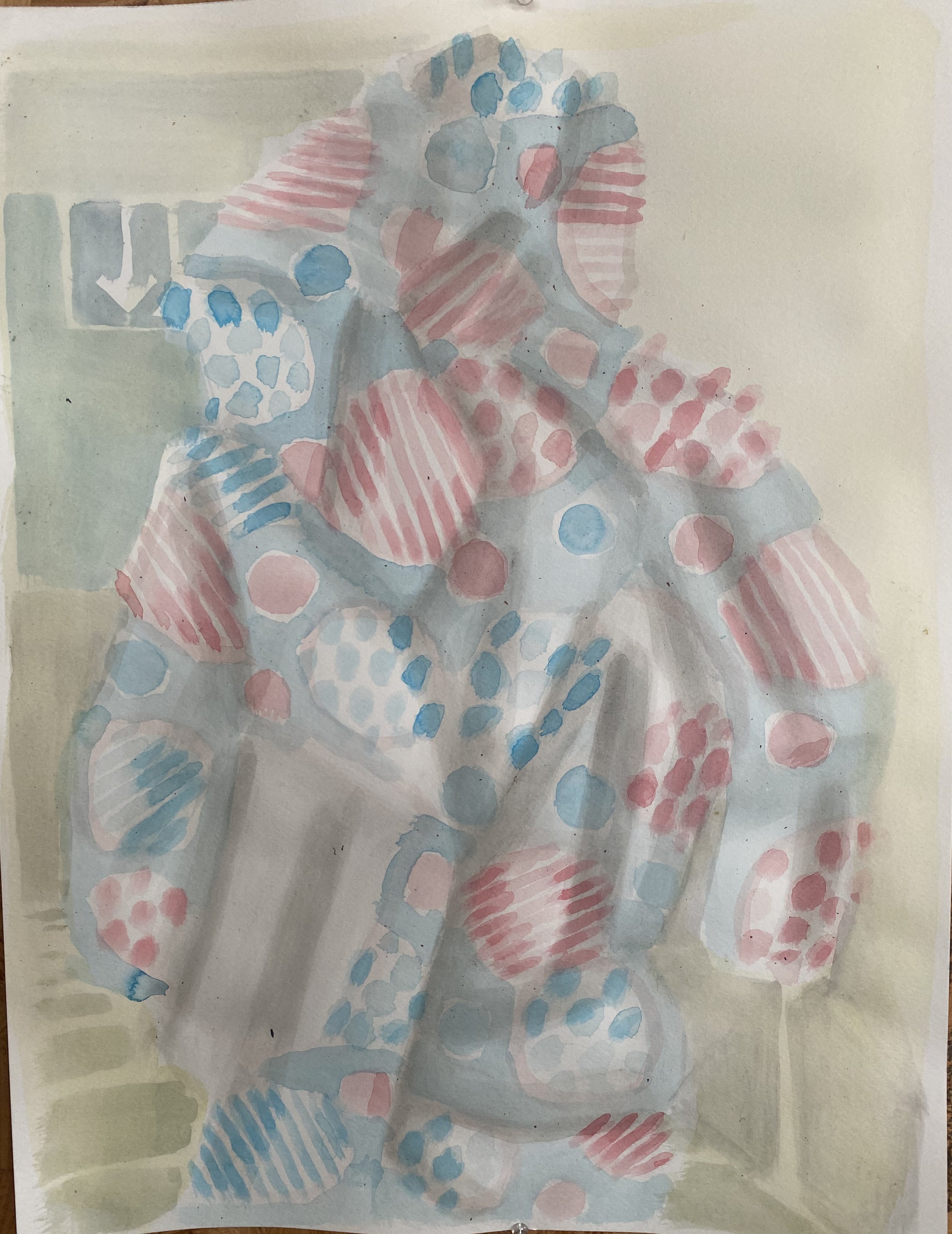  24 × 18 inches  Acrylic on Watercolor Paper  2025 