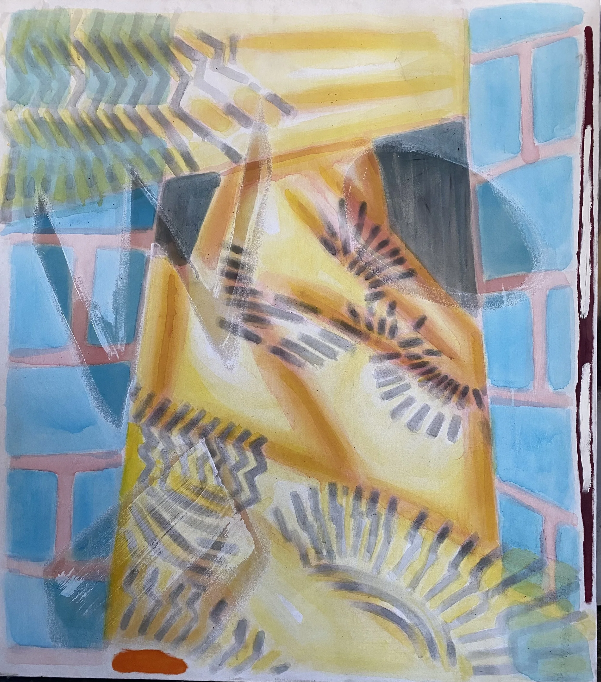  Acrylic on Canvas  60 × 55 inches  2024 