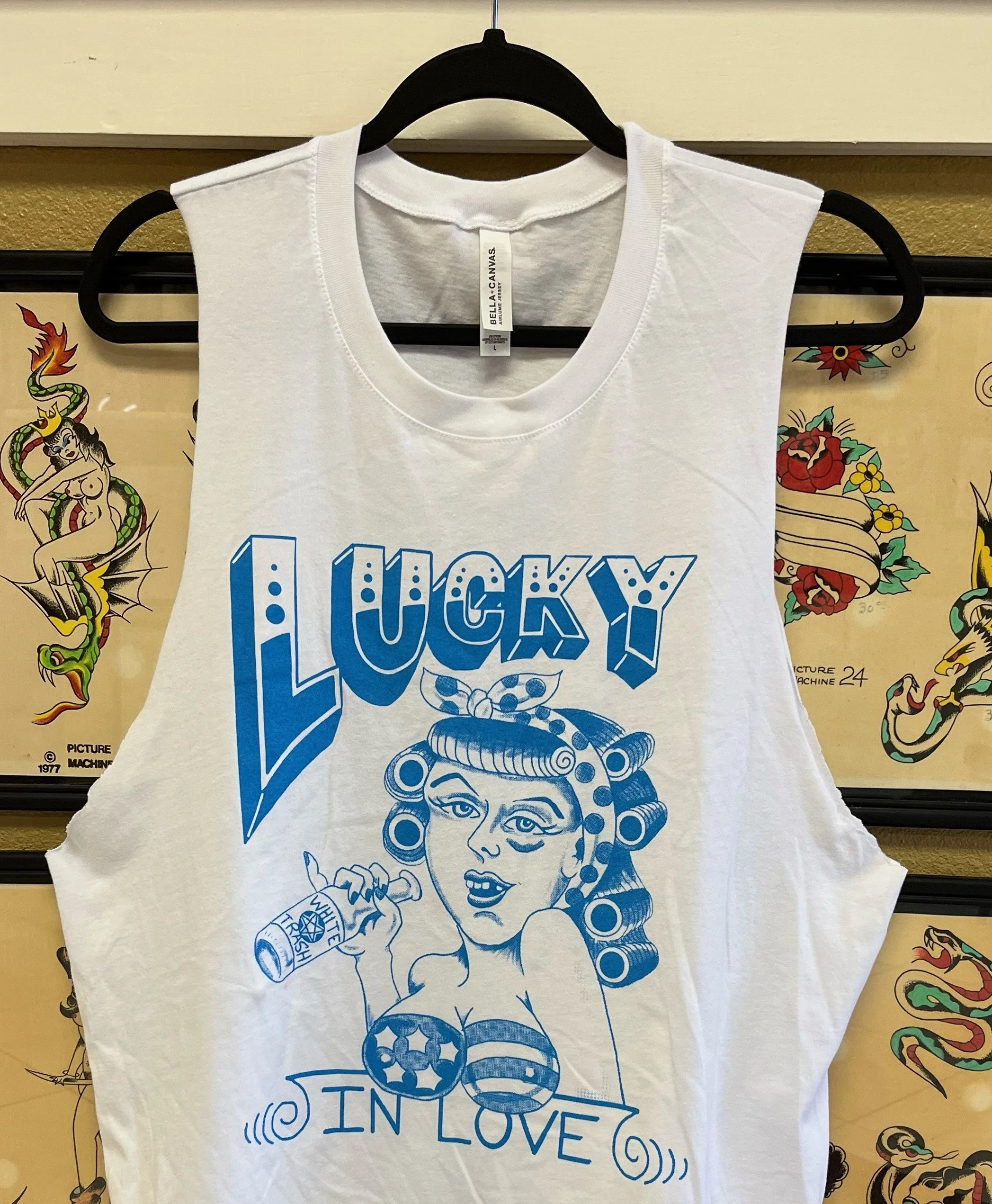 *NEW SHOP SHIRTS* — Lucky in Love Tattoo