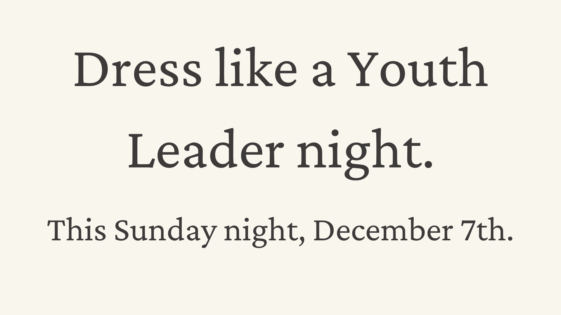 Youth Group