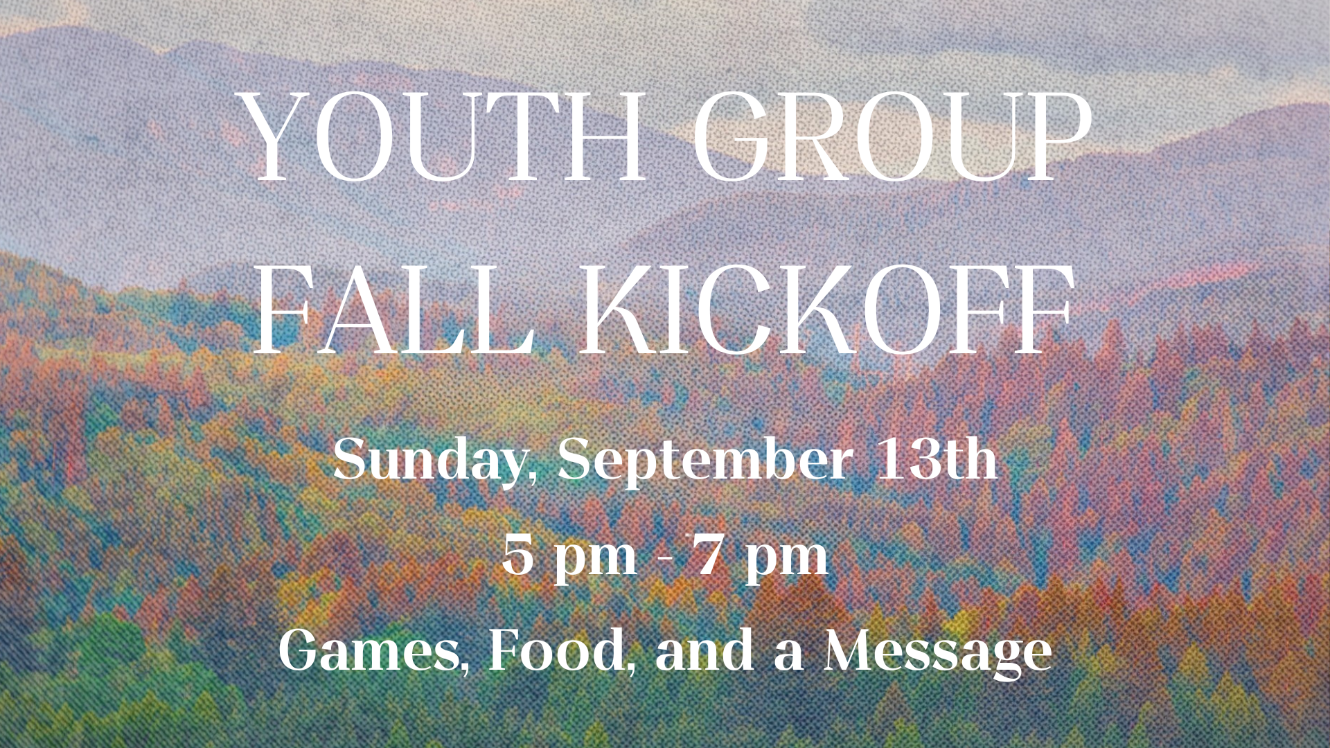 Youth Group Fall Kickoff