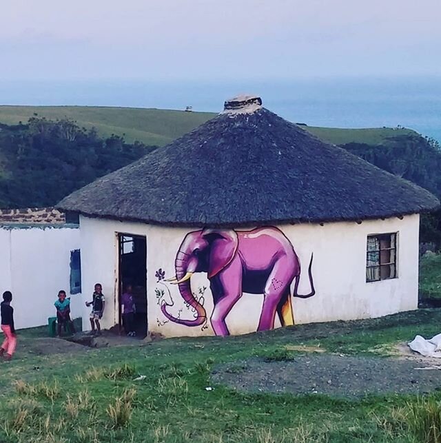 💫✨This weeks #artistinfocus is South African graffiti artist @falko1graffiti and his street art project, &ldquo;Once Upon a Town&rdquo; that sees lively elephant murals storming the walls of neglected neighbourhoods as part of his mission to gift ar