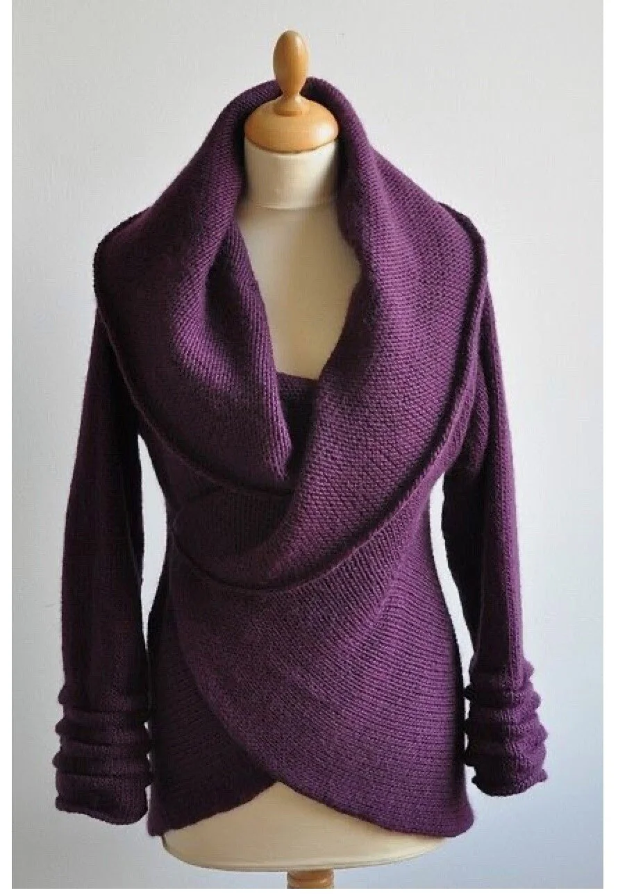 Layering is key with FASHION for warmth but also a terrific way to enjoy color that brings bright happiness. This royal purple can make anyone feel special &amp; cozy with color. The bright magenta pink linen blazer I wear with my grey slacks is a f…