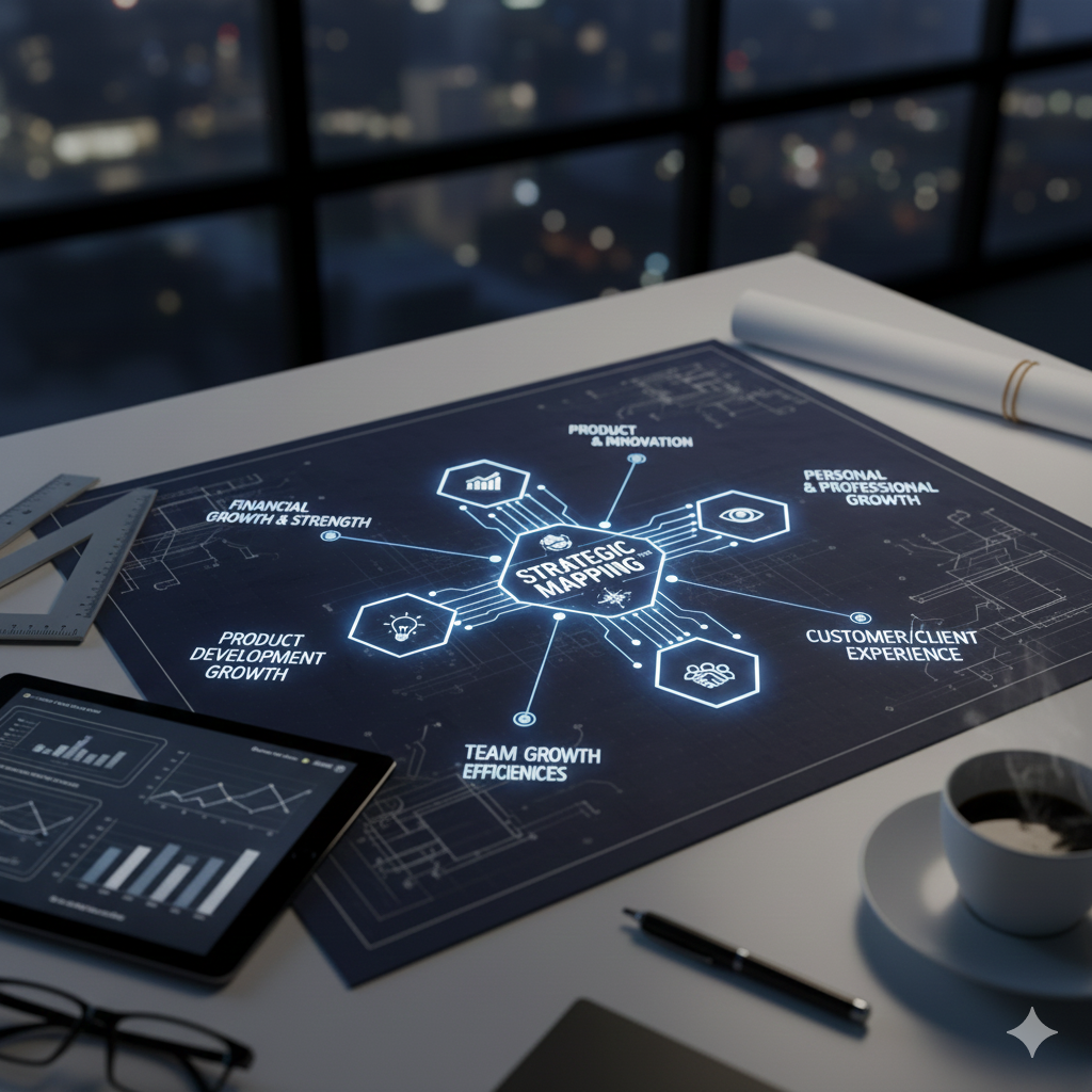 Strategic mapping session for architecture firms to prioritize growth areas and build efficient Asana workflows. Improve operations, profitability, and team performance.