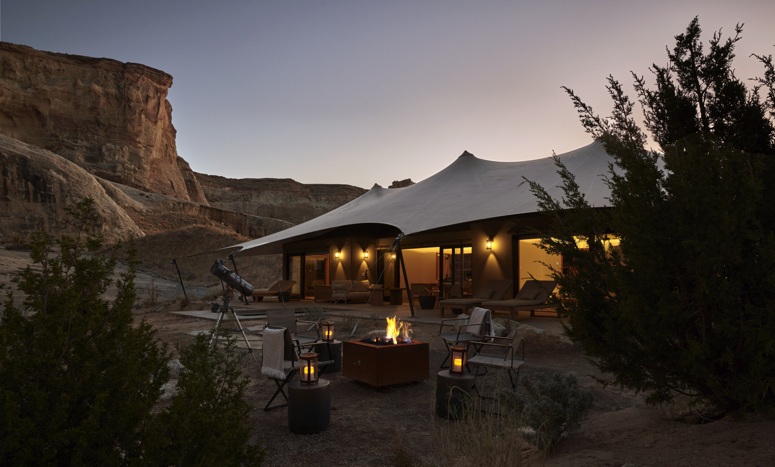 Amangiri, USA - Camp Sarika Tent 10 Fire Pit_High Res_26945.jpg