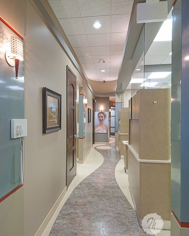 Dental operatory corridor- follow the winding path. #spaceplanner #spaceplanning #yycdesign #yyc #interiordesign #interiordesigner #customdesign #design #dental #dentaldesign #office #operatory
