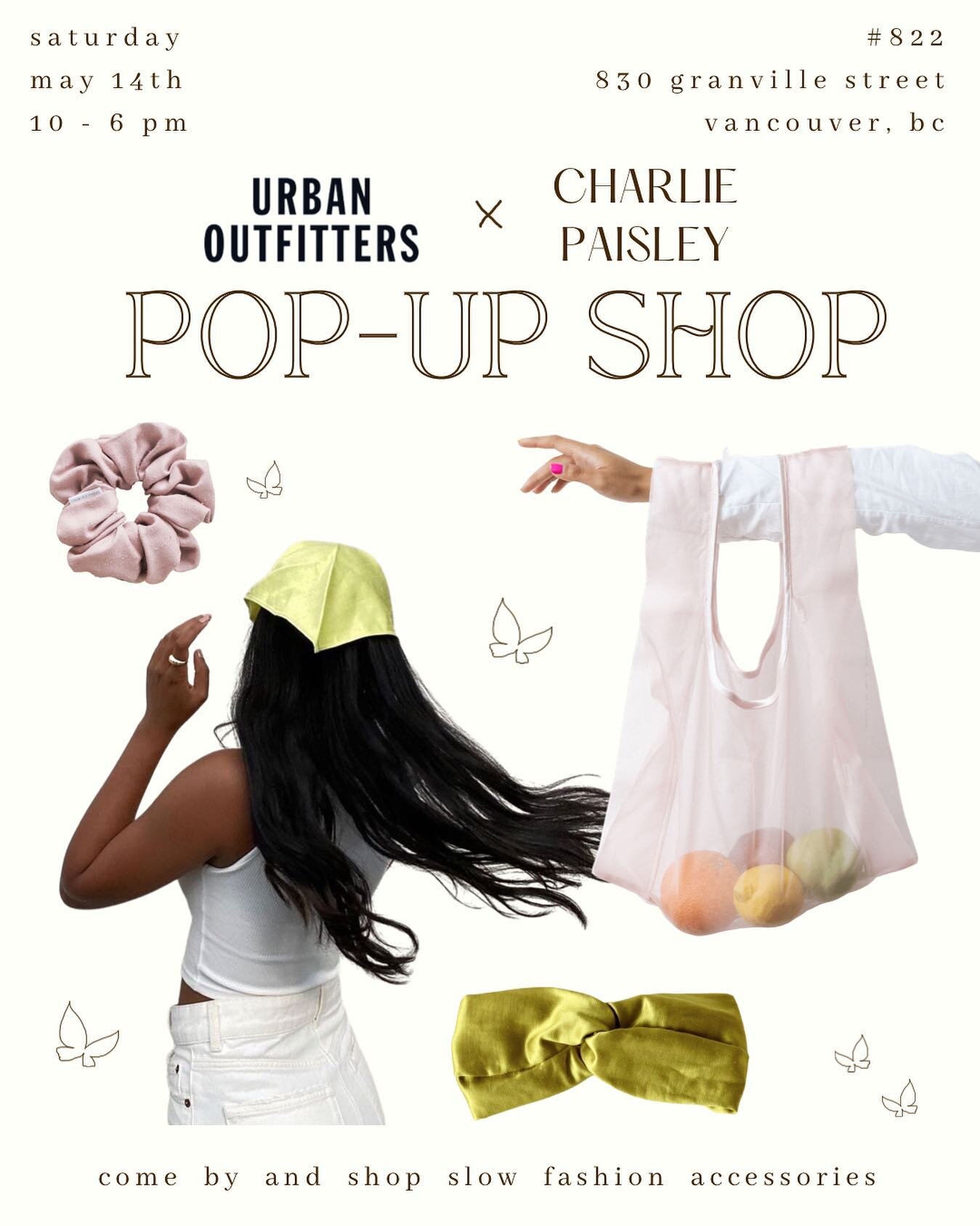 We&rsquo;re so excited to announce that we&rsquo;ll be @uovancouver (#822 - 830 Granville Street, Vancouver) on Saturday, May 14th from 10am to 6pm 🦋 

Make sure to come by because you won&rsquo;t want to miss our special @uovancouver x @charlieandp