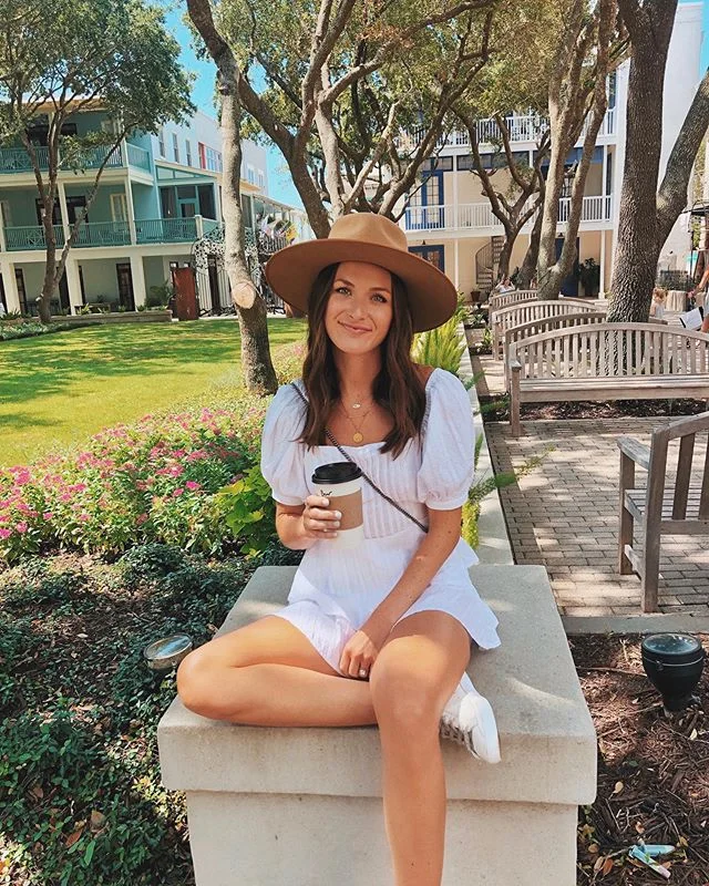 woke up feeling icky this morning either from allergies or a sinus infection idk but nothing a coffee and this cute romper from @showpo couldn&rsquo;t fix! but fr hit me up if you have any remedies to help clear a girl up, have tried everything! 🤒 #