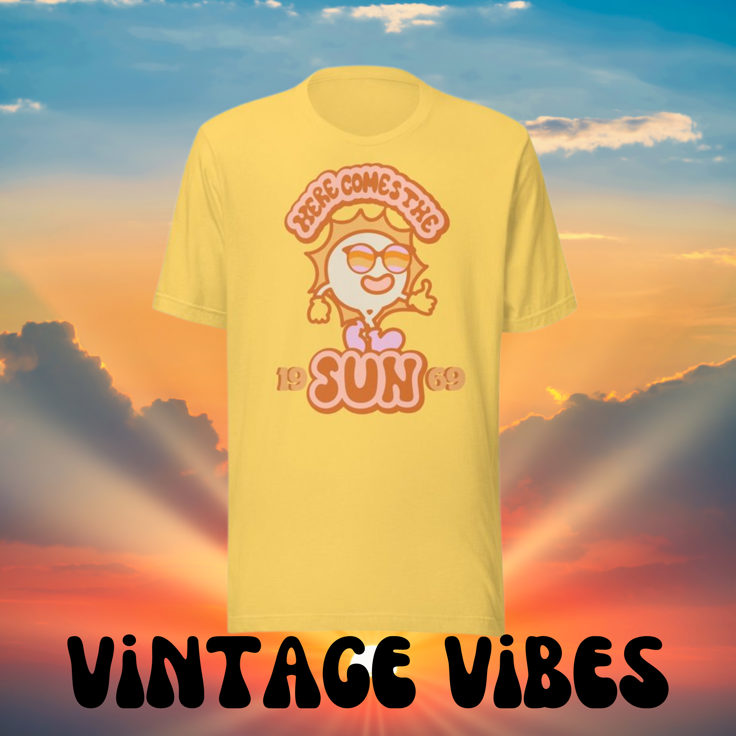 Here Comes The Sun: A Groovy History and How to Rock It with Vintage Vibe T-Shirts!