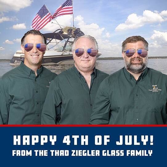 Have a safe and happy 4th of July from the Thad Ziegler Glass family! #4thofjuly #independenceday #america #USA #thadzieglerglass #sanantonioglasscompany #showerdoors
