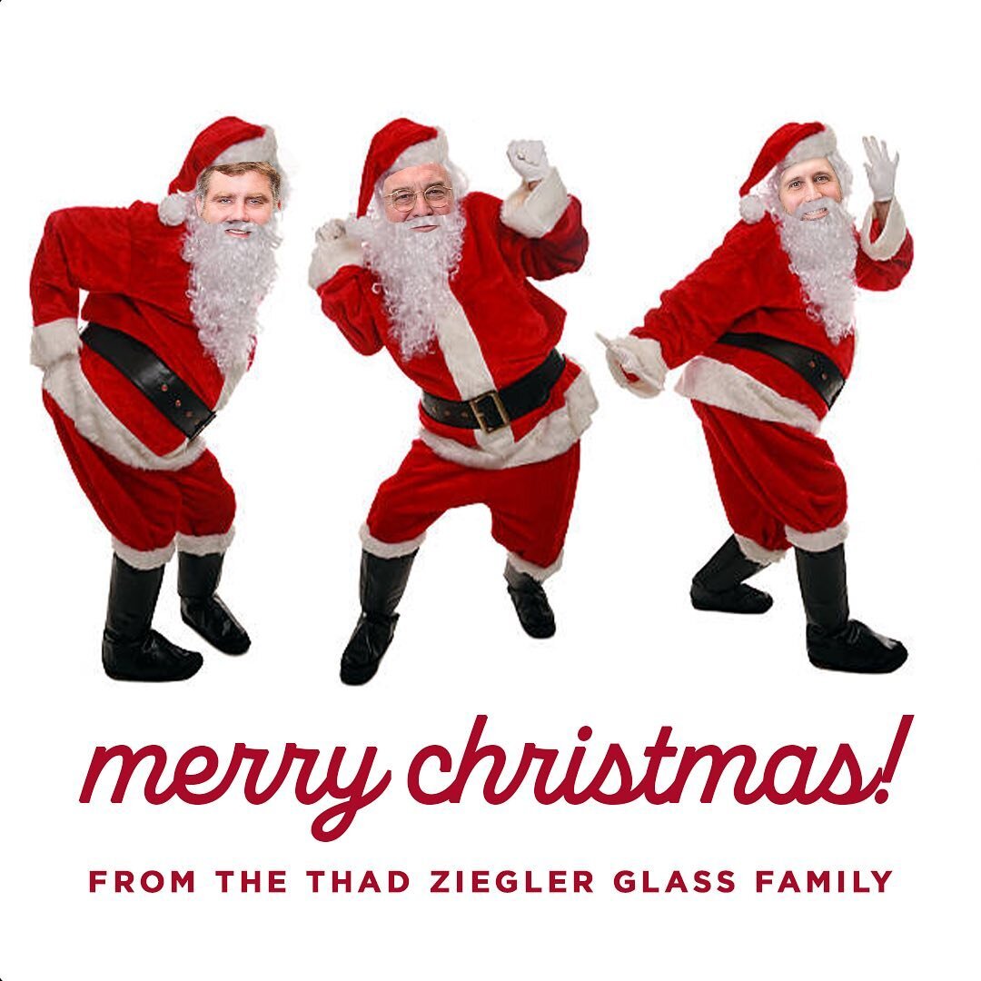 Merry Christmas from the Thad Ziegler Glass family! #merrychristmas #christmas2022 #sanantonioglasscompany #familyowned