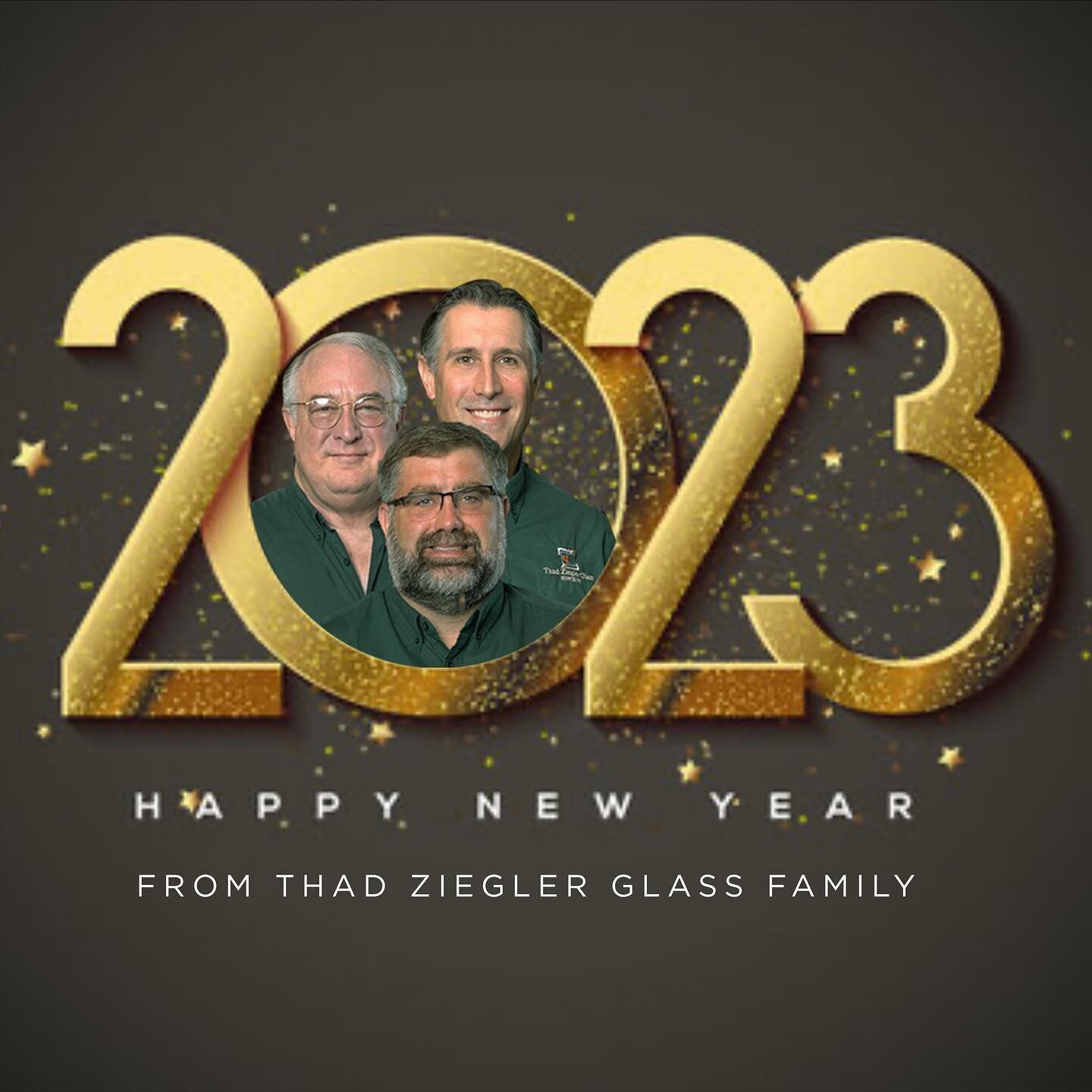 Happy New Year from the Thad Ziegler Glass family! #thadzieglerglass #sanantonioshowerdoors #sanantonioglasscompany #familyowned