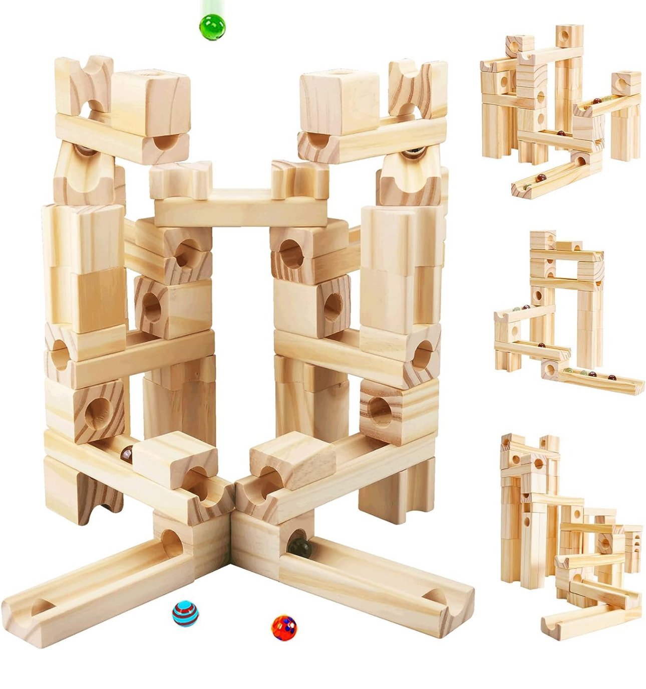 Wooden Marble Run