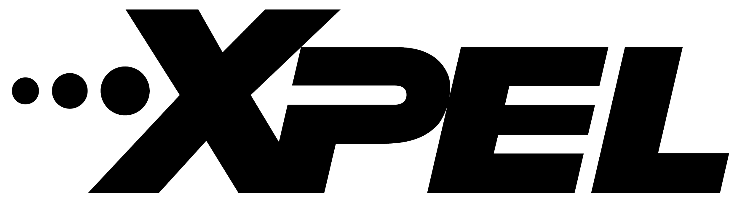 A stylized black and white text logo that reads 'XPEL'.