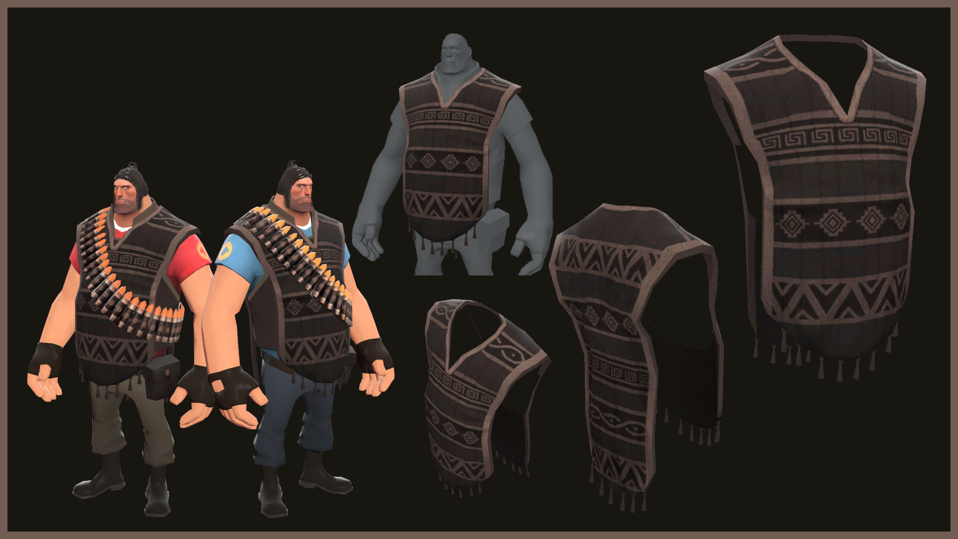 TF2 Set - Macho Poncho Cosmetic Item