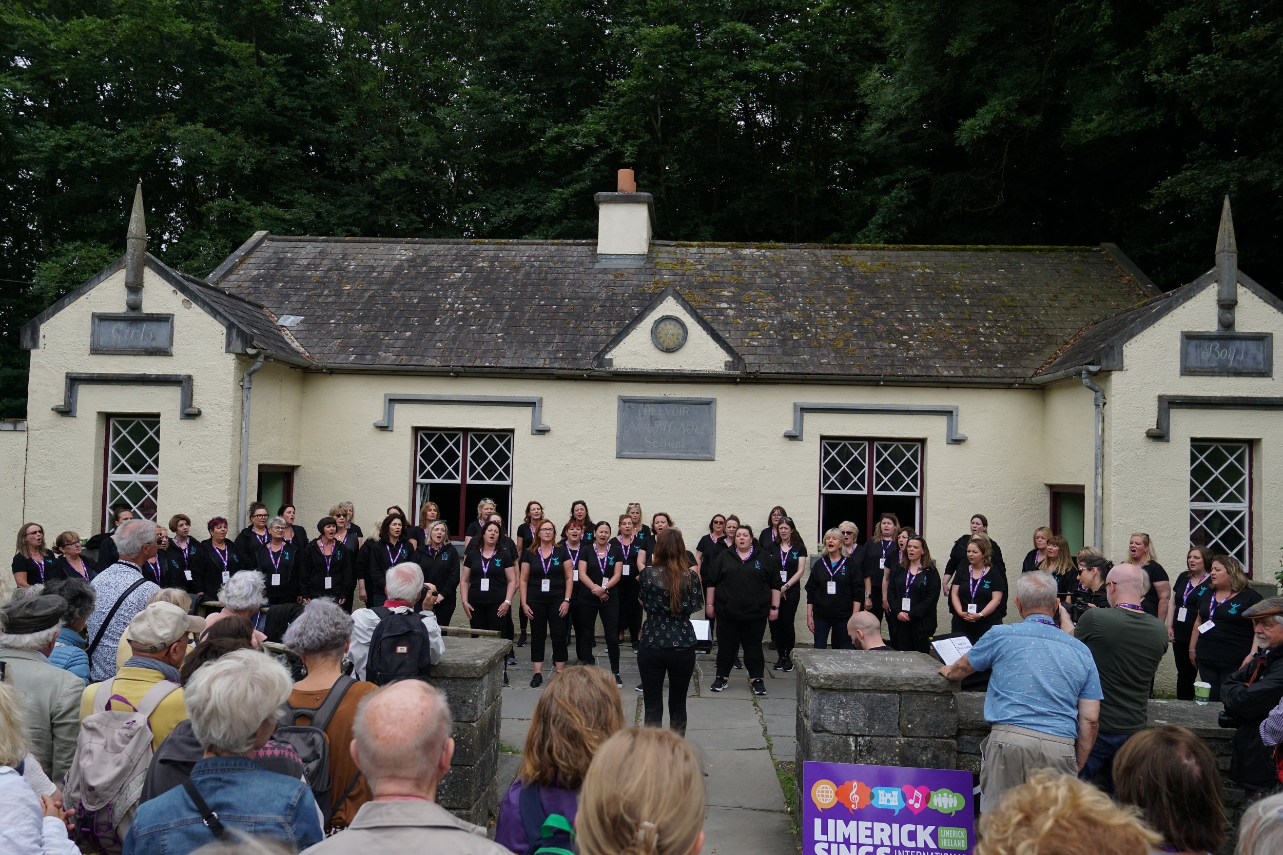 Voices of the Boyne from Louth singing in Bunratty Folk Park as part of Limerick Sings InternationalChoral Festival_2.JPG