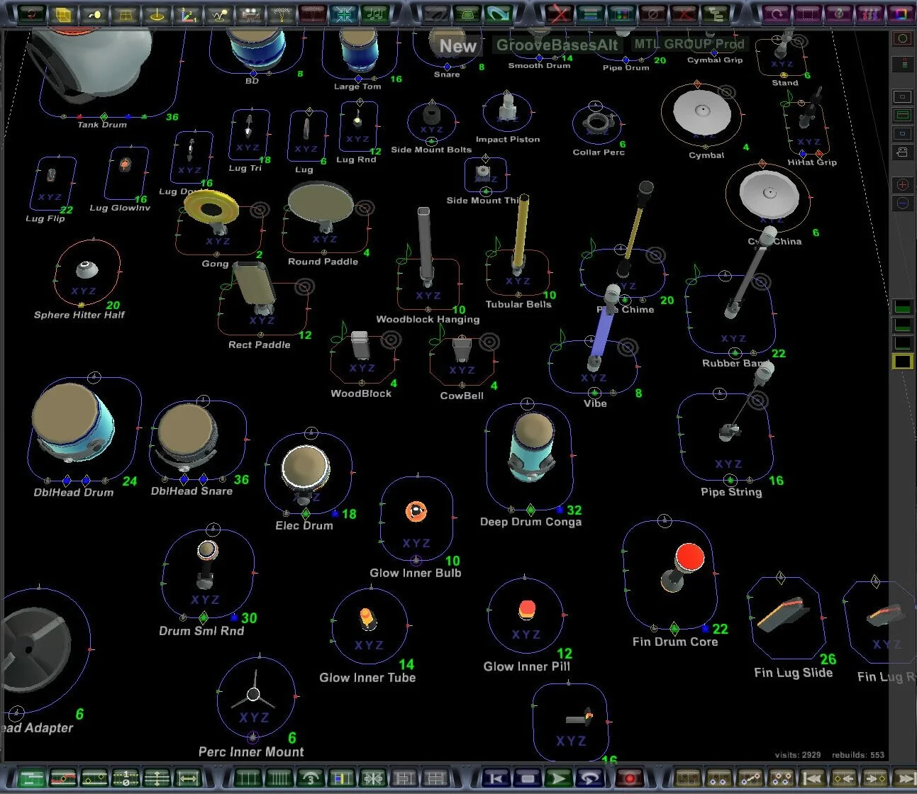 Main Nodal Editor Window