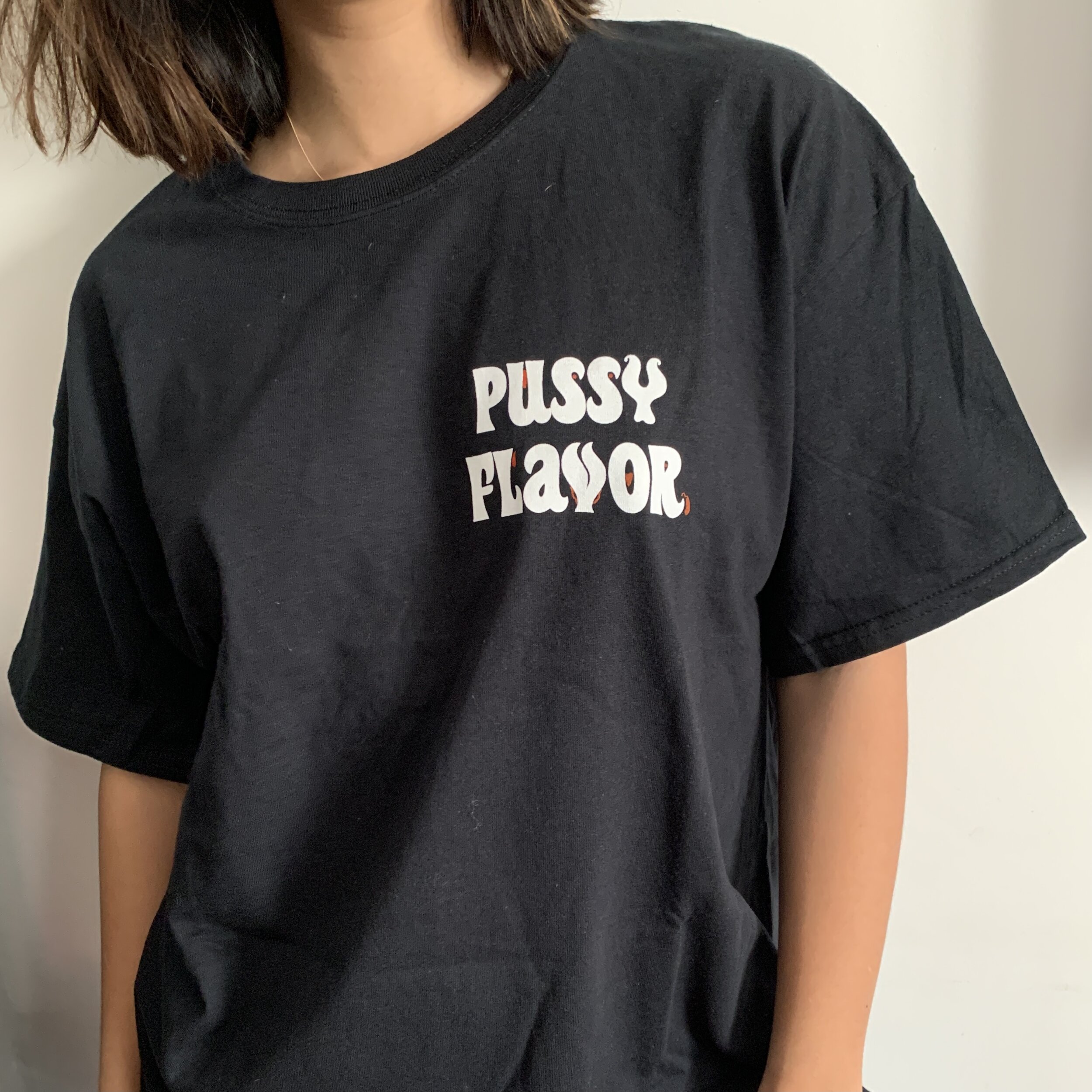 T-Shirt "Pussy Flavor" - Noir