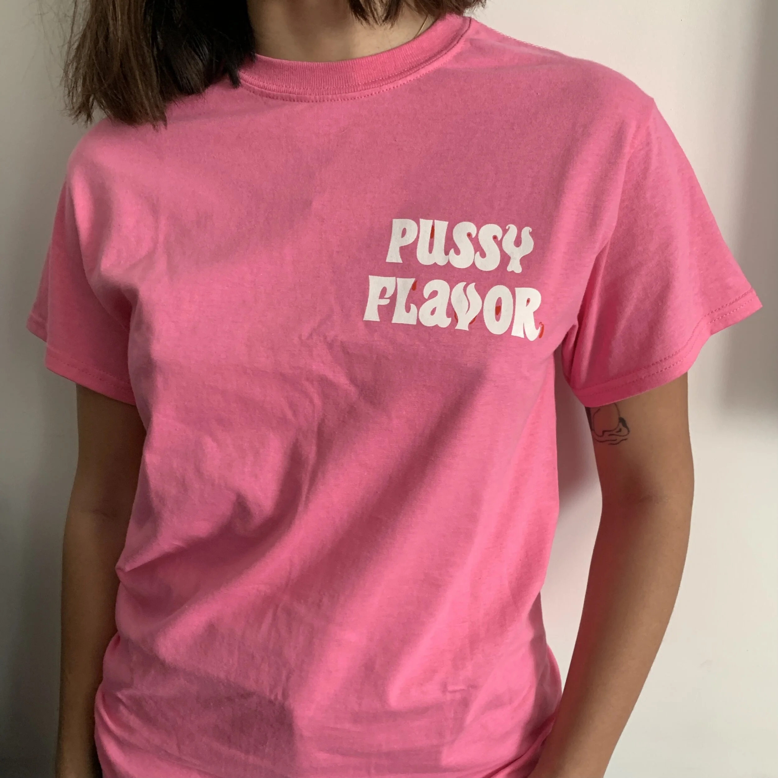 T-Shirt "Pussy Flavor" - Rose