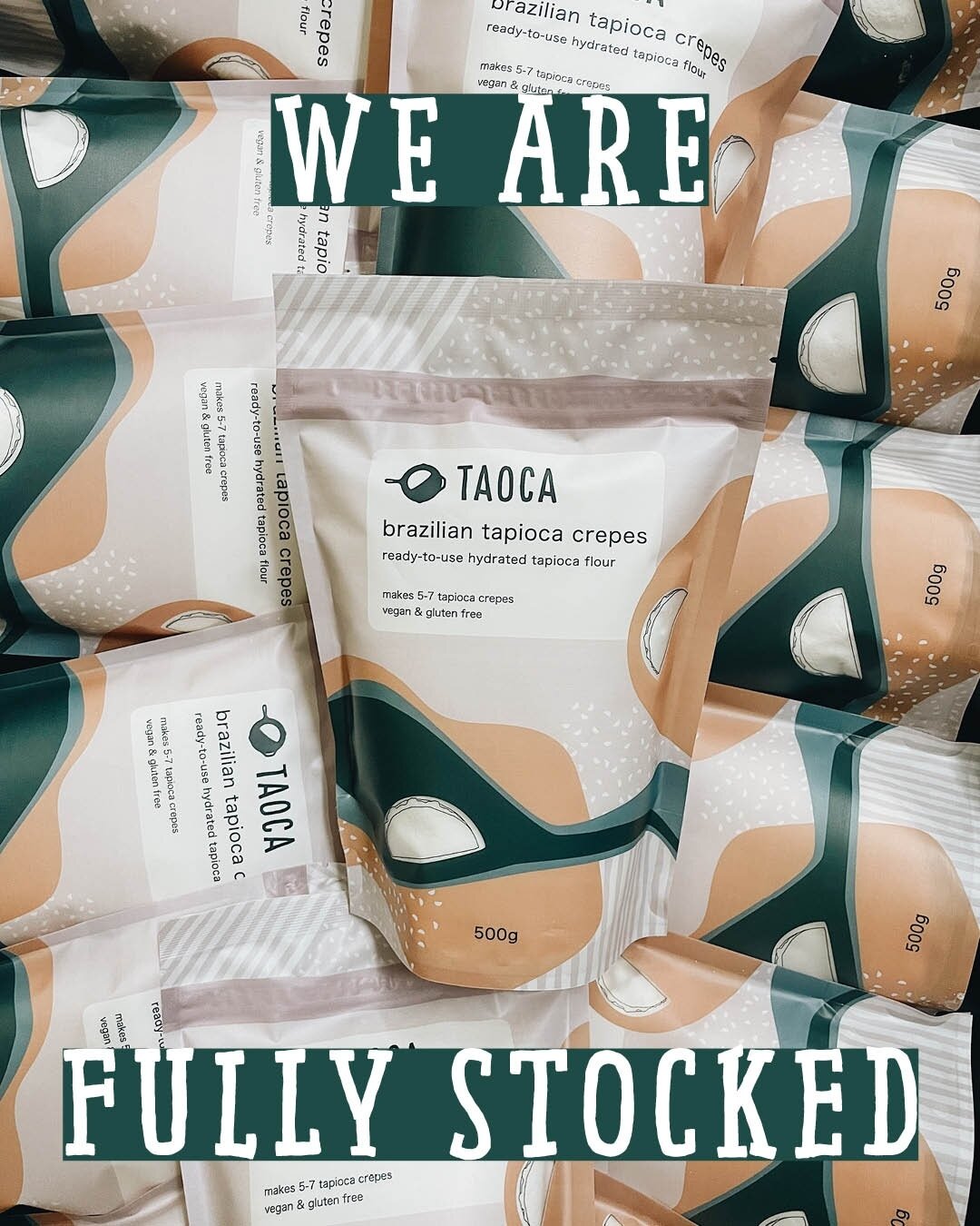 That's it guys, we're ready for your orders :) ⁠
⁠
Head to our website and order 3+ packets for free delivery Australia wide! ⁠
⁠
taoca.com.au/store⁠
⁠
🌮⁠
⁠
#glutenfreesydney #foodie #foodphotography #delicious #tapioca #cassava #glutenfreeaustralia