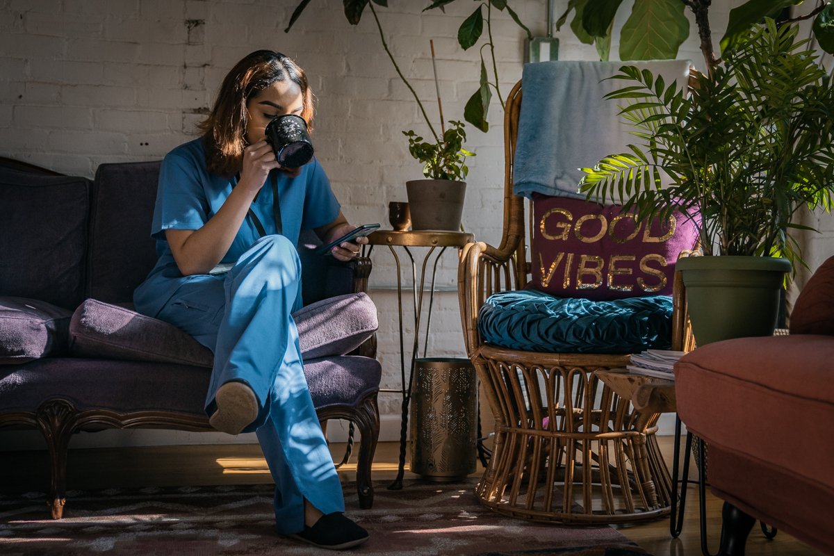 Bean2Bean Coffee Nurse to Work Photos by Jason Zeenkov - Model Kris Meily