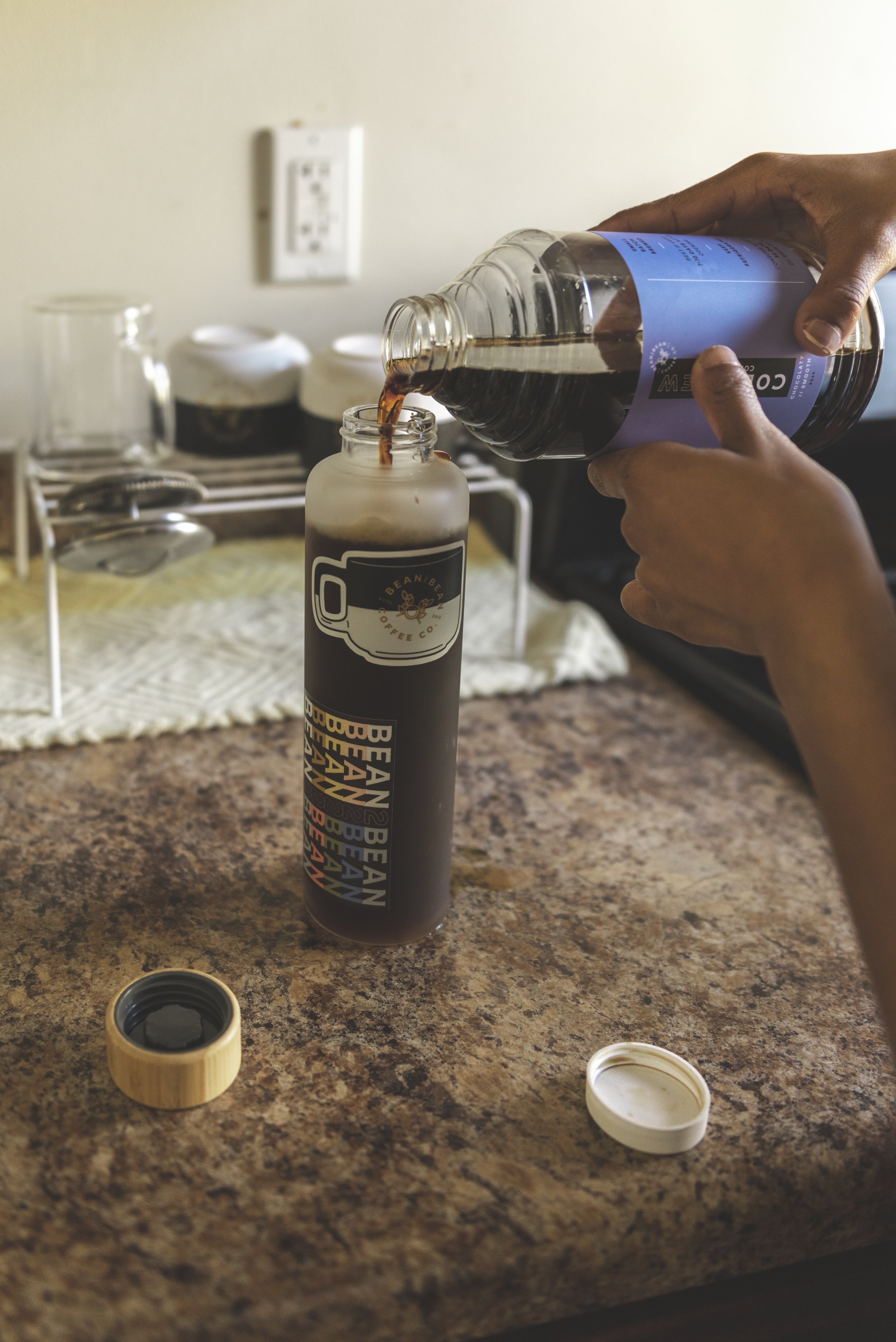 making bean2bean cold brew concentrate shot by Juan Bacote