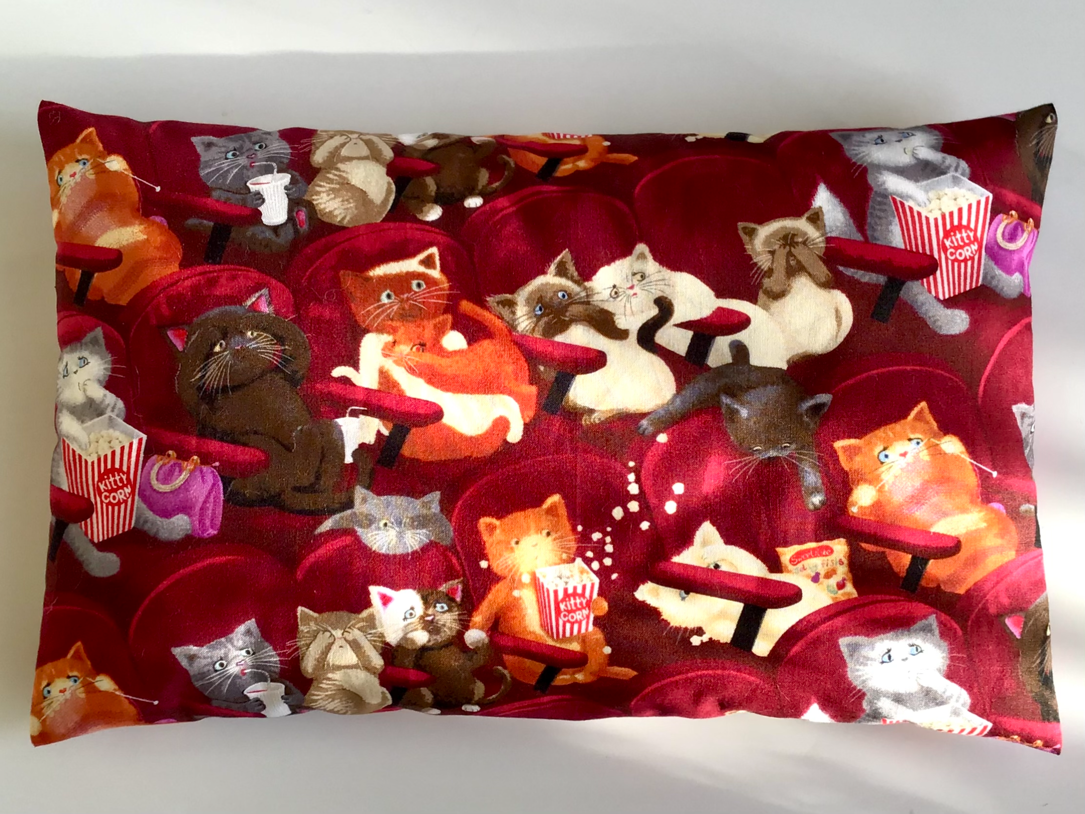 Kuschelkissen "Katzenkino" – 40 x 25 cm